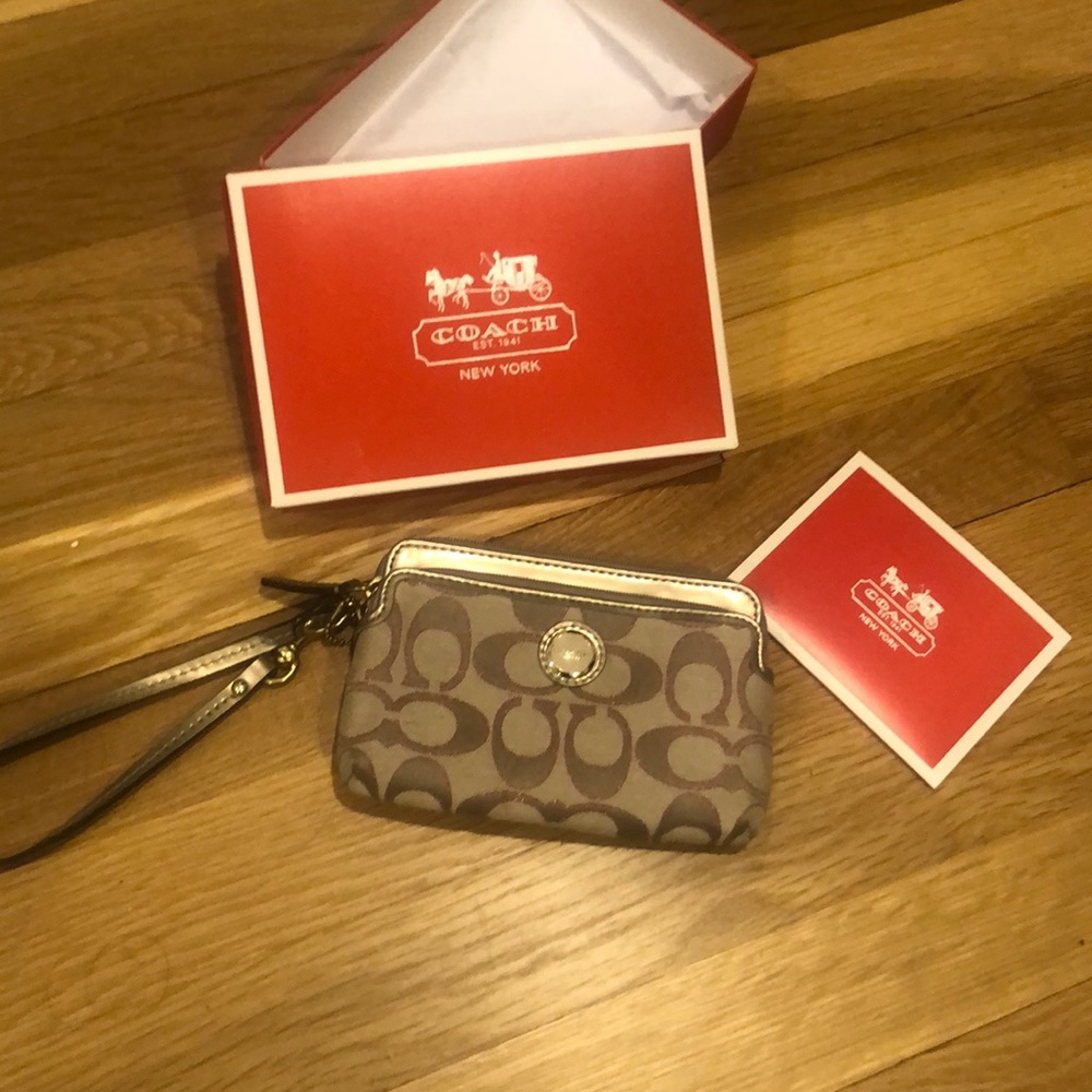 Coach Wristlet - in packaging never before used